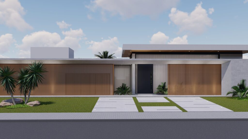 casa de alto padrão moderna com fachada contemporânea valorizada