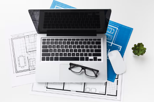 Projeto de arquitetura online com planta baixa e visualização 3D da casa