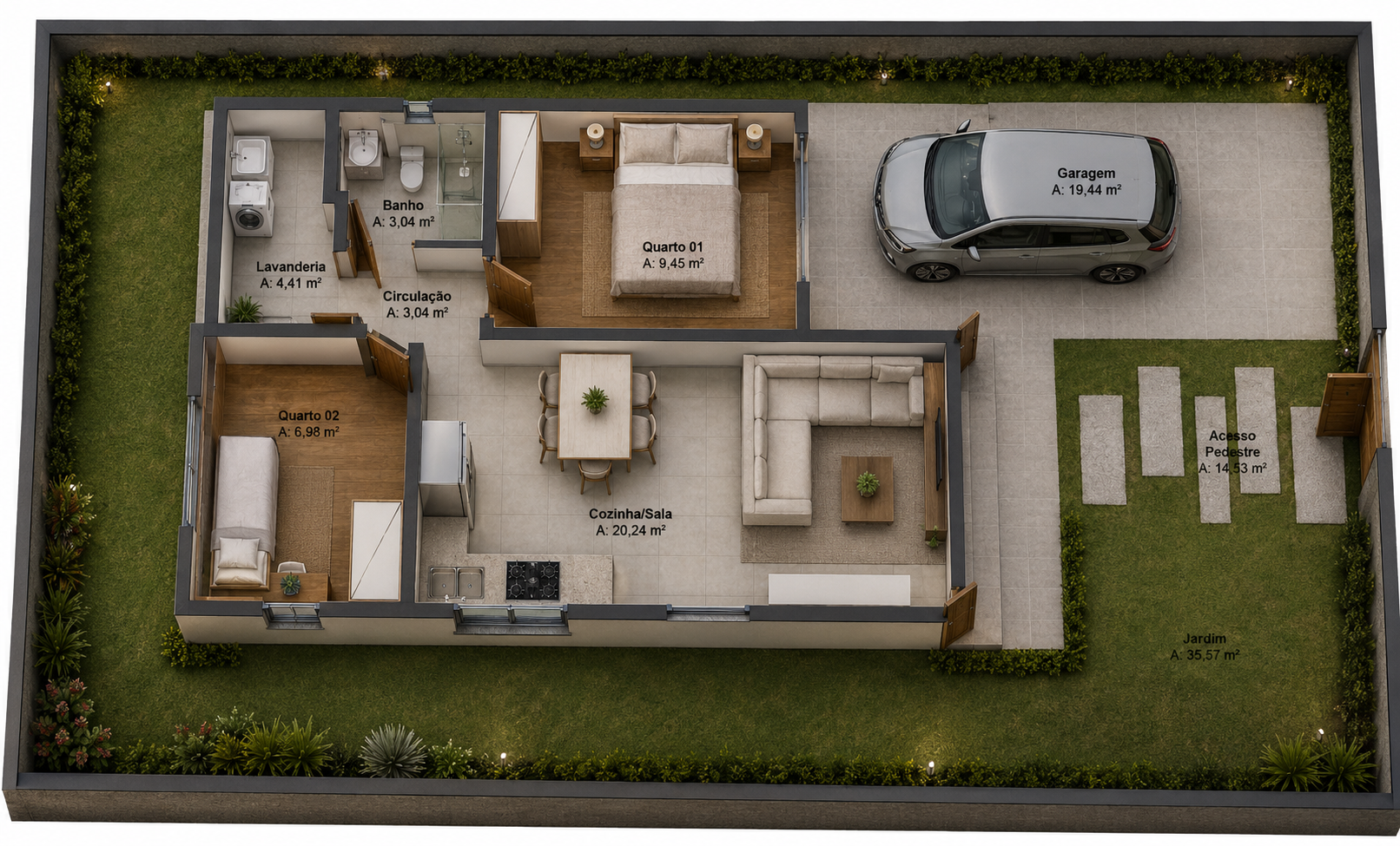 casa 50m²